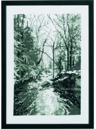 Permin Stickset Waldbach 21x29cm