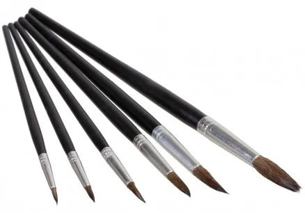 Artino Malerpinsel/Künstlerpinselset Rundes Ziegenhaar Ass. Größen -