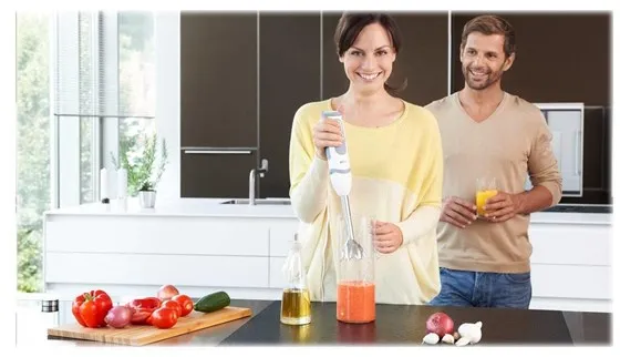 Braun Stabmixer Multiquick 5 Vario MQ 5200 WH - Stabmixer - weiß/grau - 1000 W